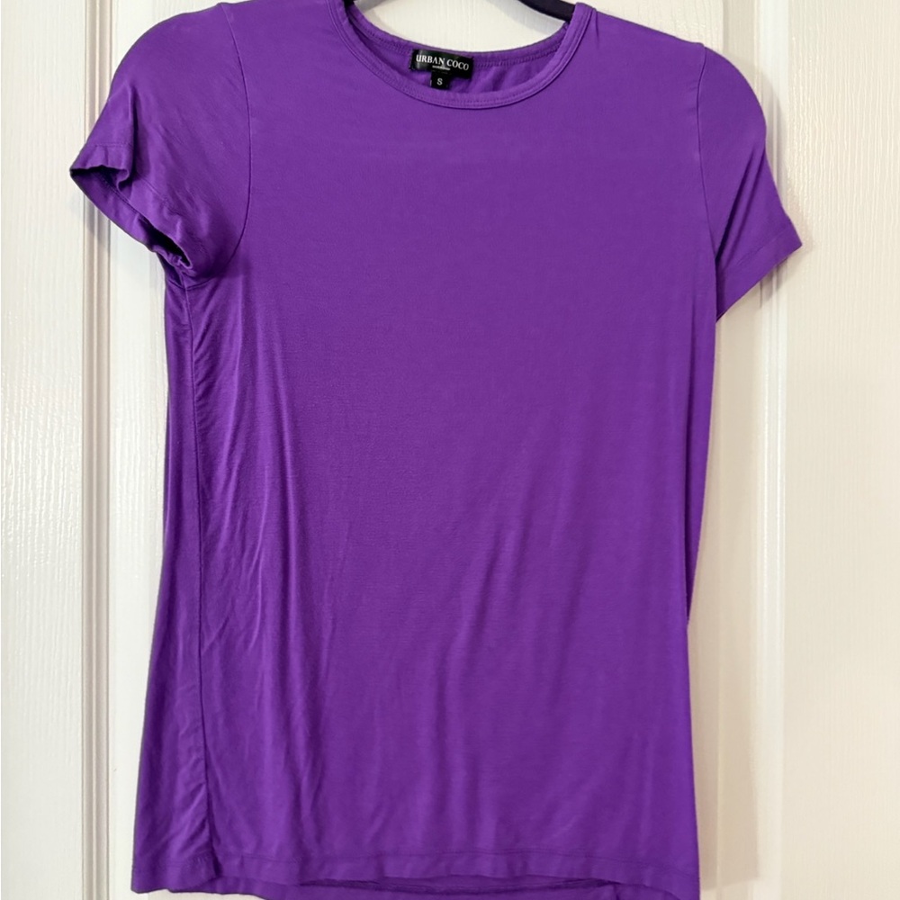 Bella + Canvas Women's Purple Short Sleeve Tee